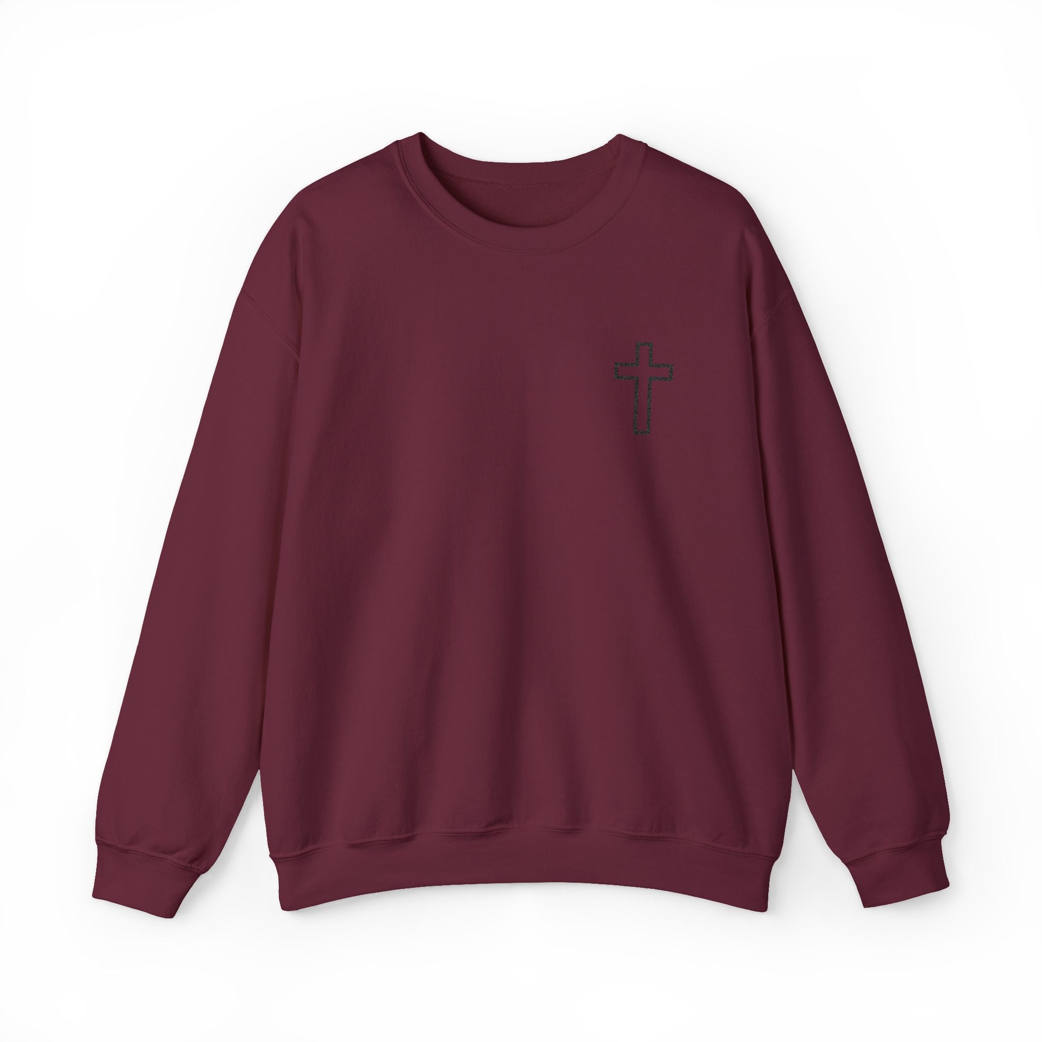 Embroidered Cross Sweatshirt