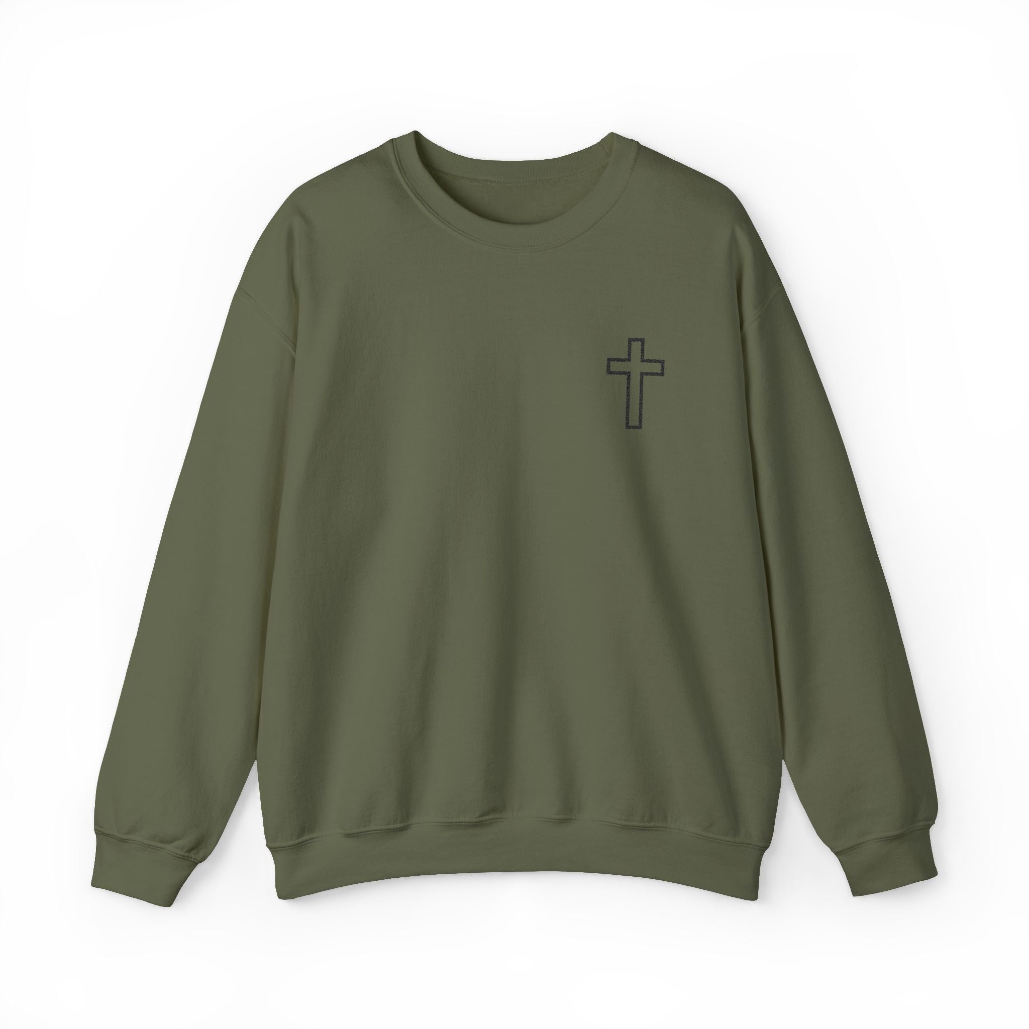 Embroidered Cross Sweatshirt