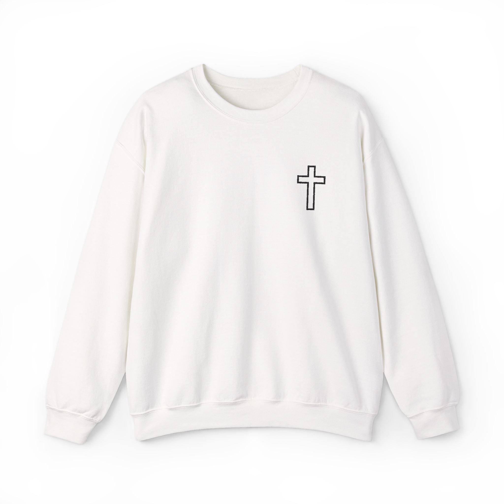 Embroidered Cross Sweatshirt