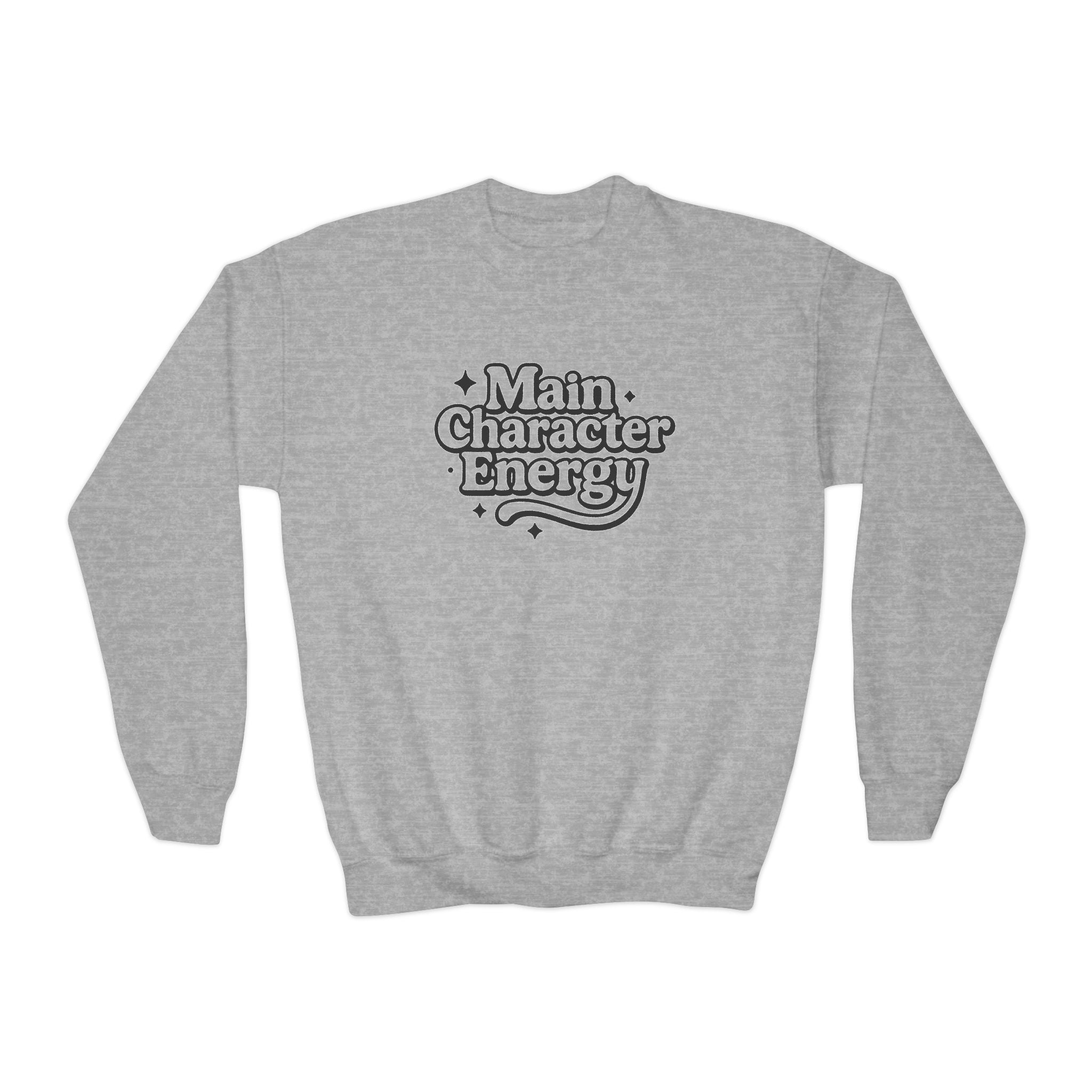 Main Character Energy Kids Sweatshirt