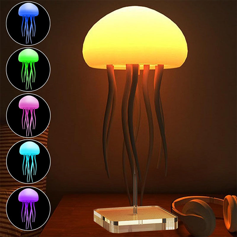 GlowFlow™ Jellyfish LED Lamp – Smart, Soothing & Sound-Reactive