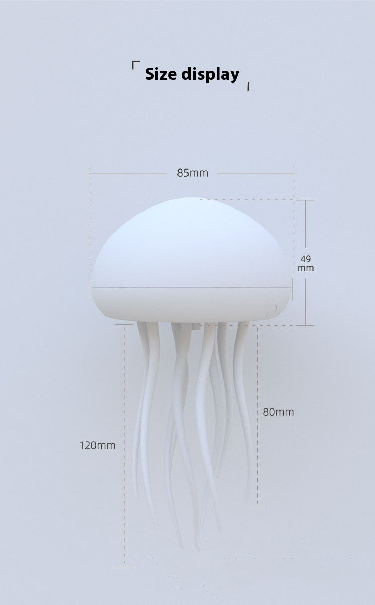 GlowFlow™ Jellyfish LED Lamp – Smart, Soothing & Sound-Reactive